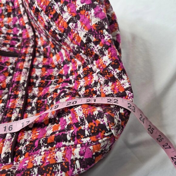 Vera Bradley Large Houndstooth Quilted Tweed Duffle Bag - Picture 4 of 13